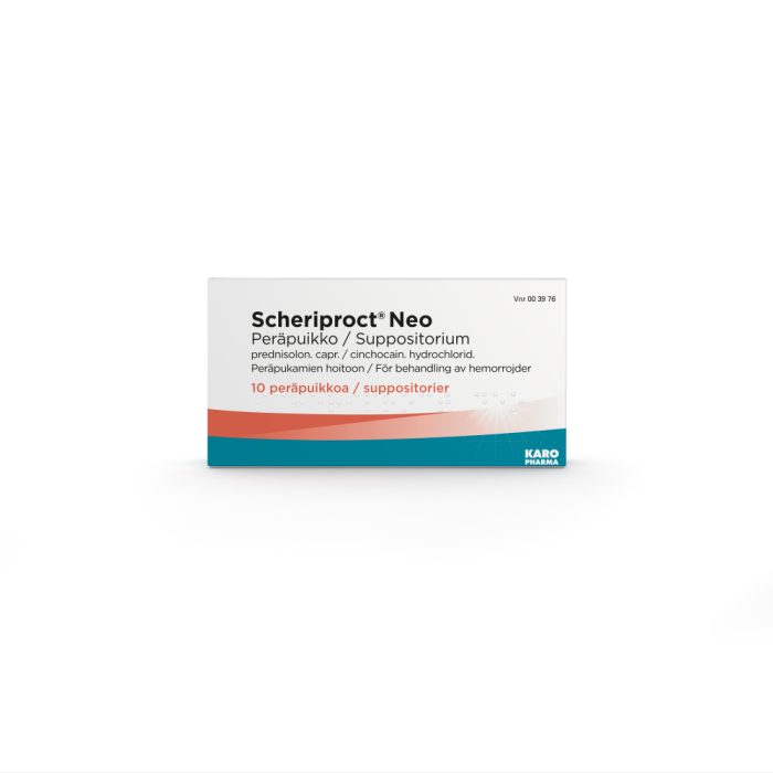 SCHERIPROCT NEO peräpuikko 1/1 mg 10 fol kuva 1