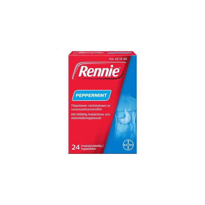 RENNIE PEPPERMINT imeskelytabletti 24 fol