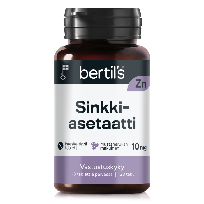 Bertils Sinkkiasetaatti 120 tabletti kuva 2