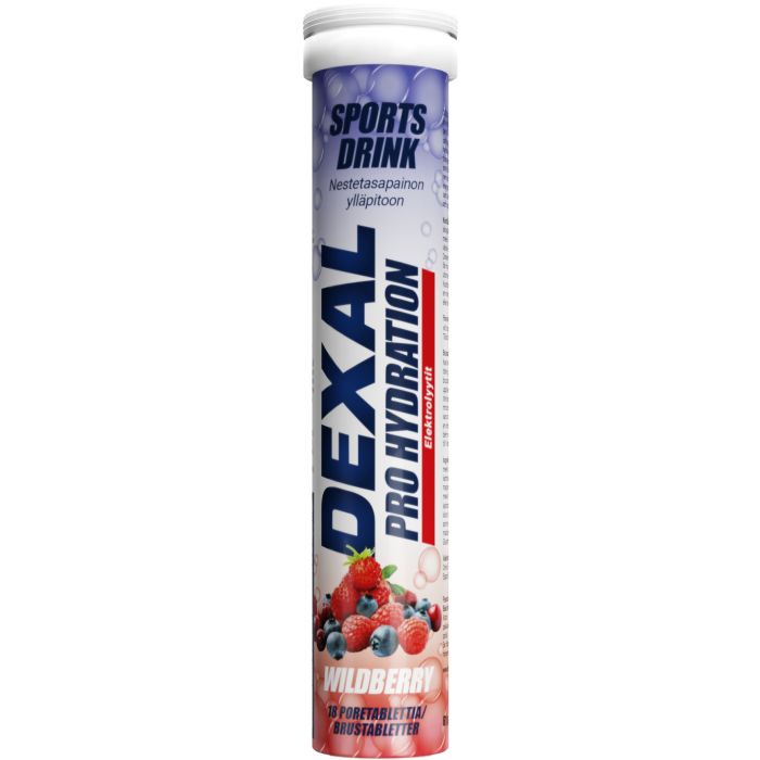 Dexal Pro Hydration metsämarja poretabletti 18 kpl