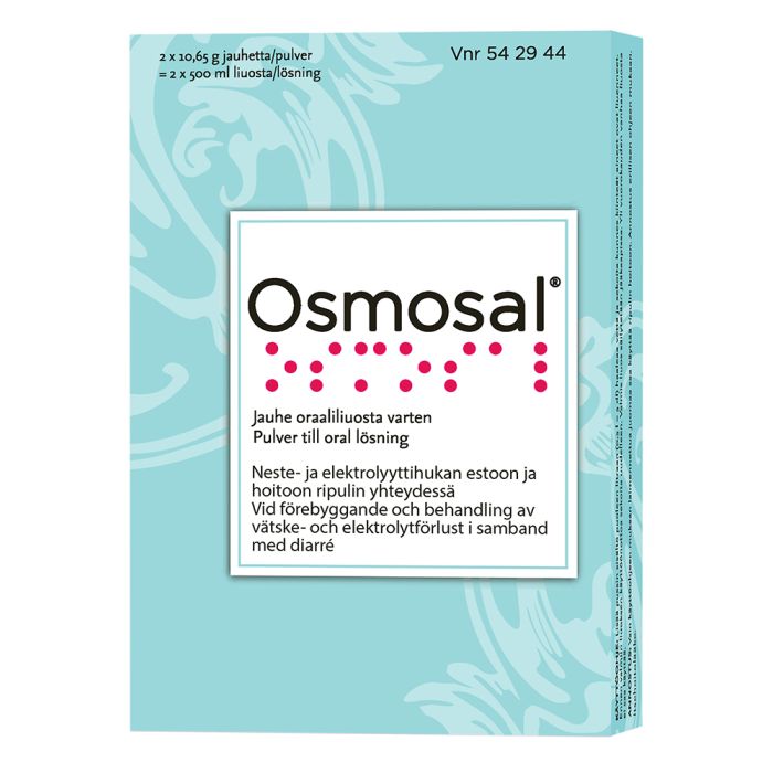 OSMOSAL jauhe oraaliliuosta varten 2 x 10,65 g kuva 2