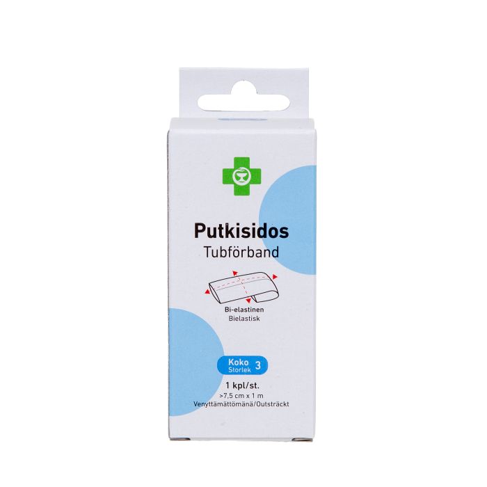 APTEEKKI Putkisidos koko 3 7,5 cm x 1 m 1 kpl kuva 2