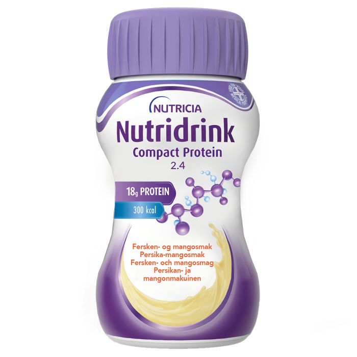 Nutridrink Compact Protein persikka-mango 4 x 125 ml kuva 2