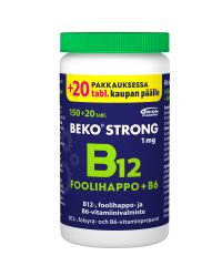 Beko Strong B12+foolihappo+B6 170 tabl